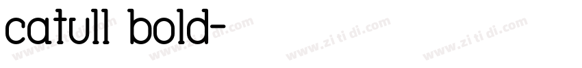 catull bold字体转换